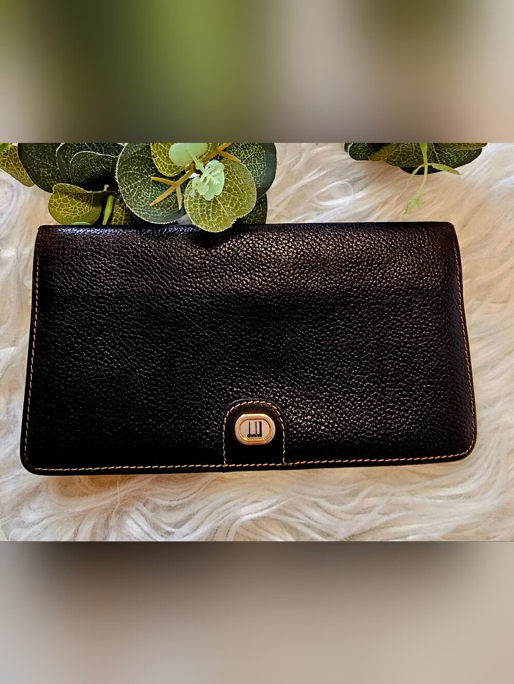 Dunhill Long Bifold Leather Wallet:Preloved